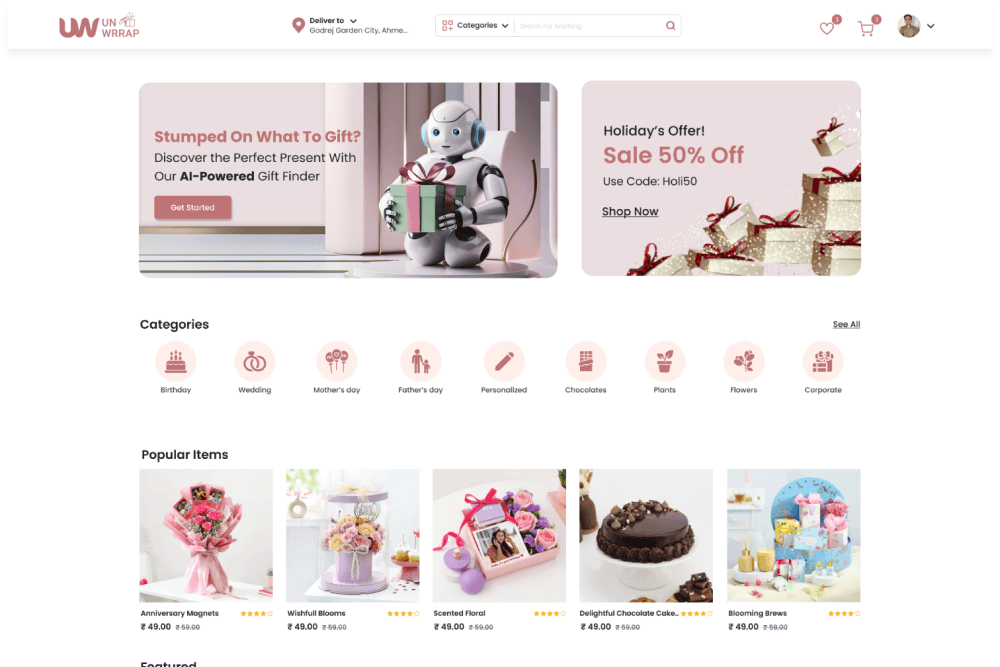 UnWrrap – AI‑Powered Gifting Marketplace