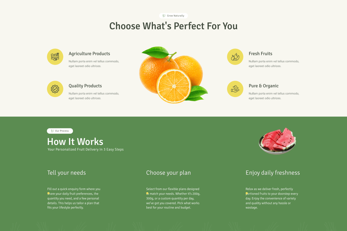 Fresh Fruits & Vegetables Landing Page preview 2